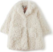 Pippa & Julie Faux Fur Teddy Bear Coat