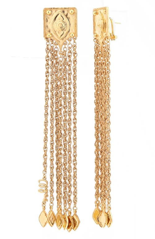 Chloé Chain-fringed Gold-tone Earrings