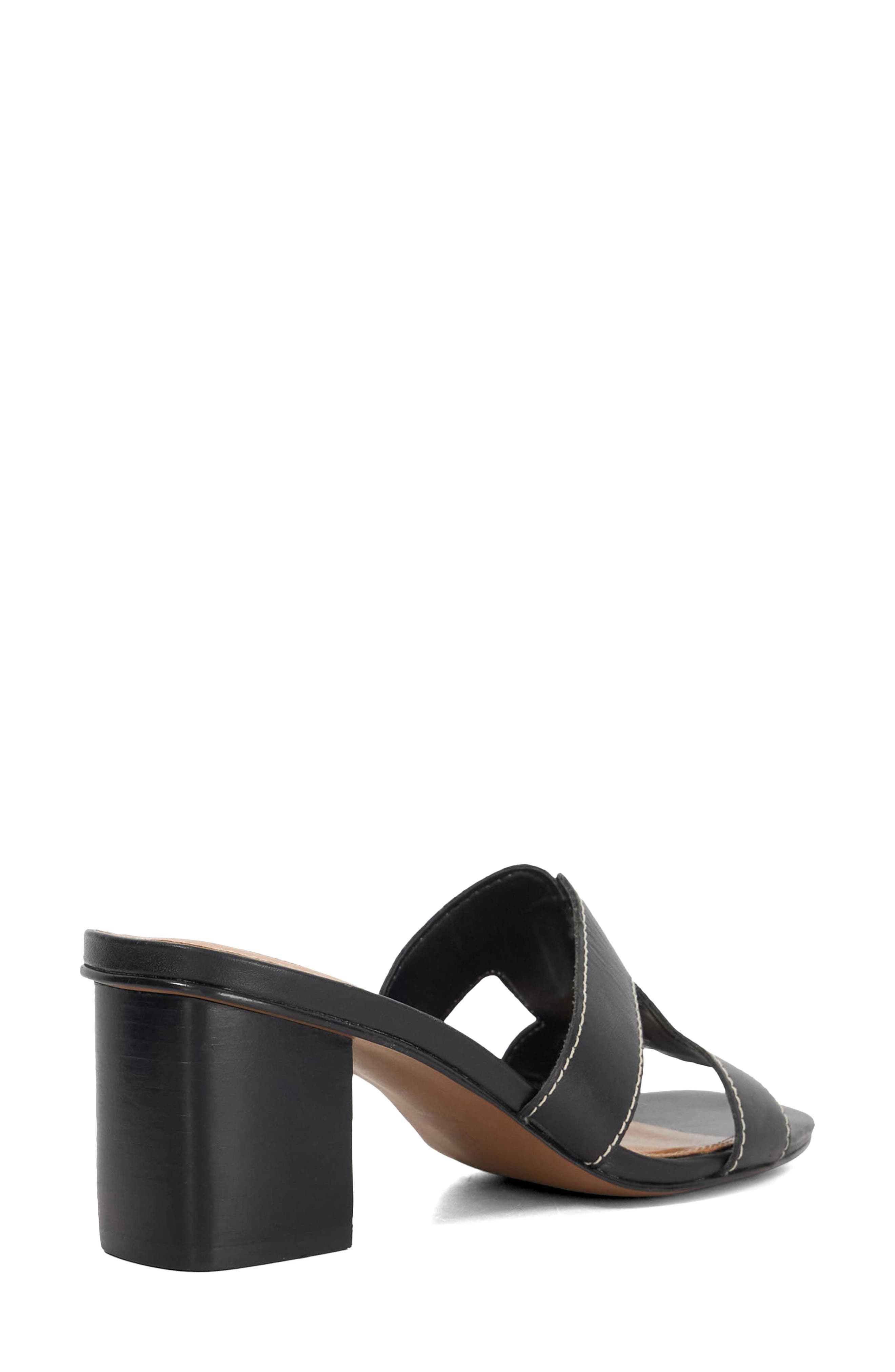 Dune London Jupe Slide Sandal, Alternate, color, Black