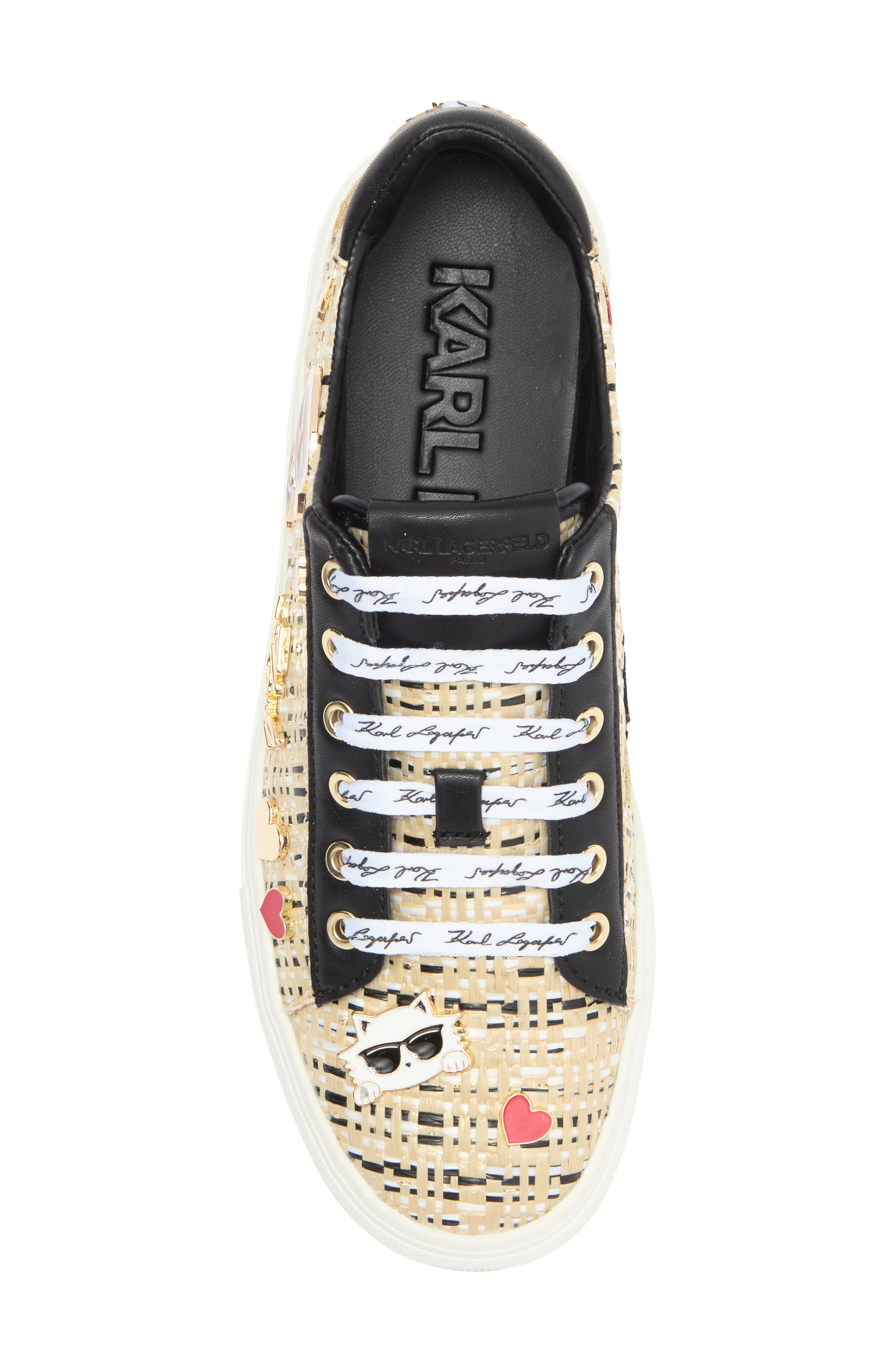 KARL LAGERFELD PARIS Cate Pins Lace-Up Sneaker, Alternate, color, 