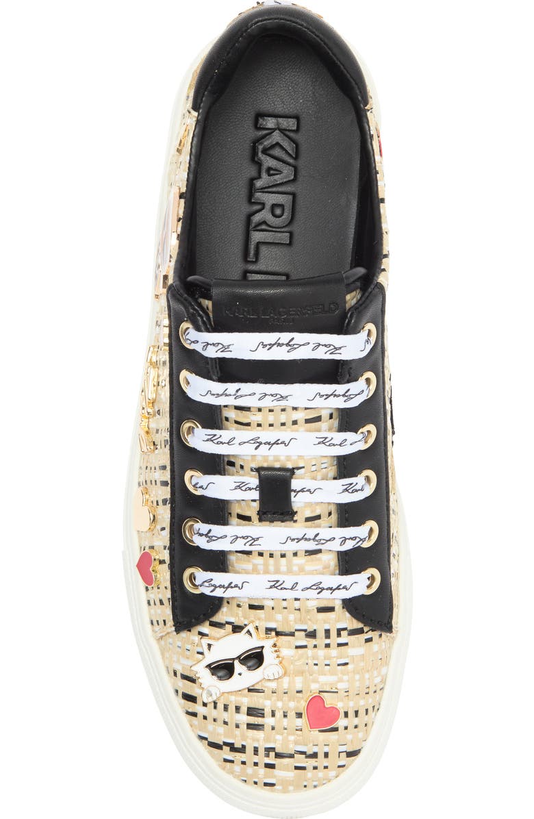 KARL LAGERFELD PARIS Cate Pins Lace-Up Sneaker, Alternate, color,