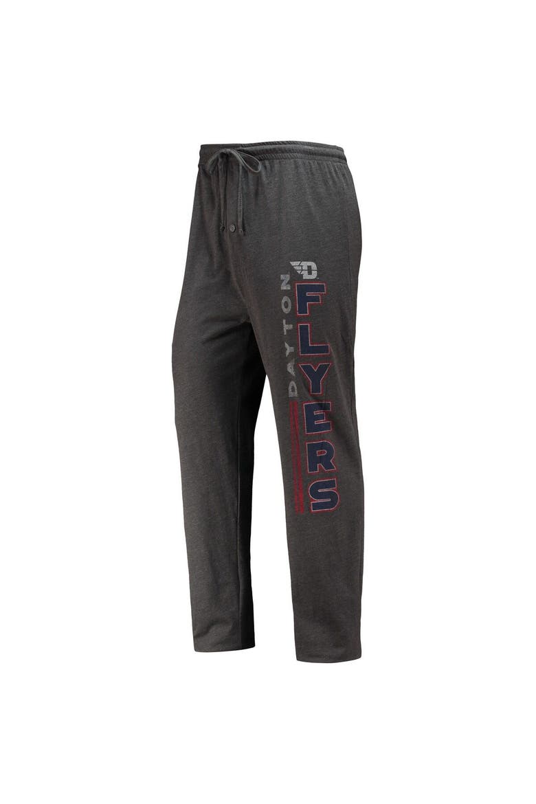 Men's Concepts Sport Heathered Charcoal/Red Dayton Flyers Meter T-Shirt & Pants Sleep Set, Alternate, color, Heather Charcoal