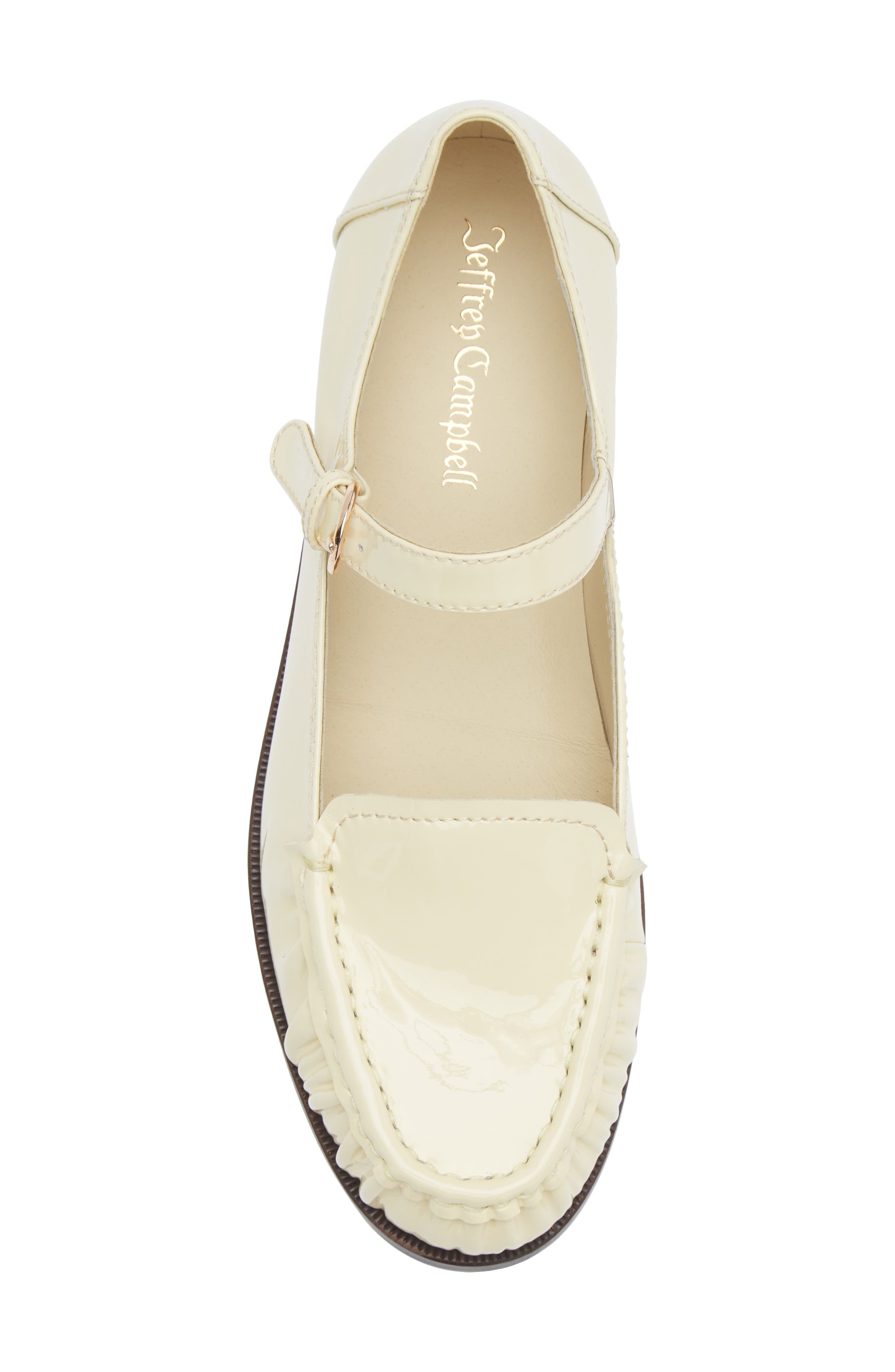 Lillith Mary Jane Flat, Alternate, color, BUTTER PATENT
