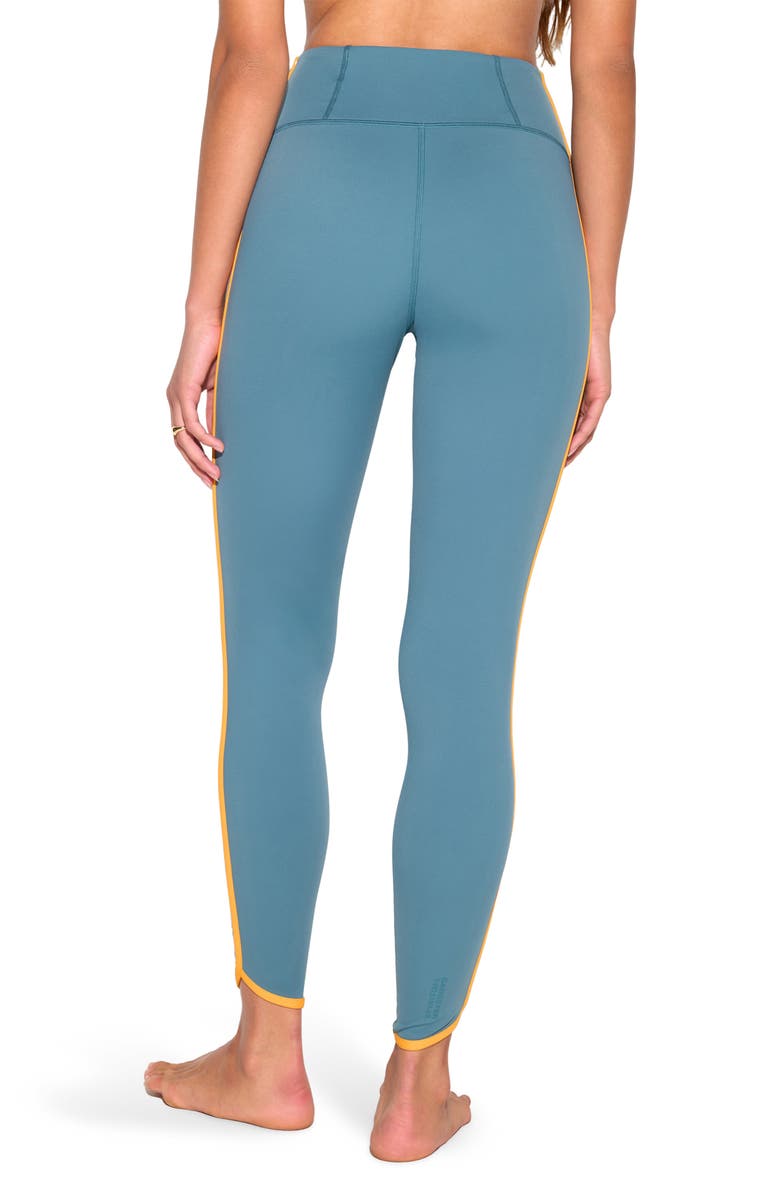 Spiritual Gangster Marley 7/8 NirvanaTech Leggings, Alternate, color, Cabana Blue