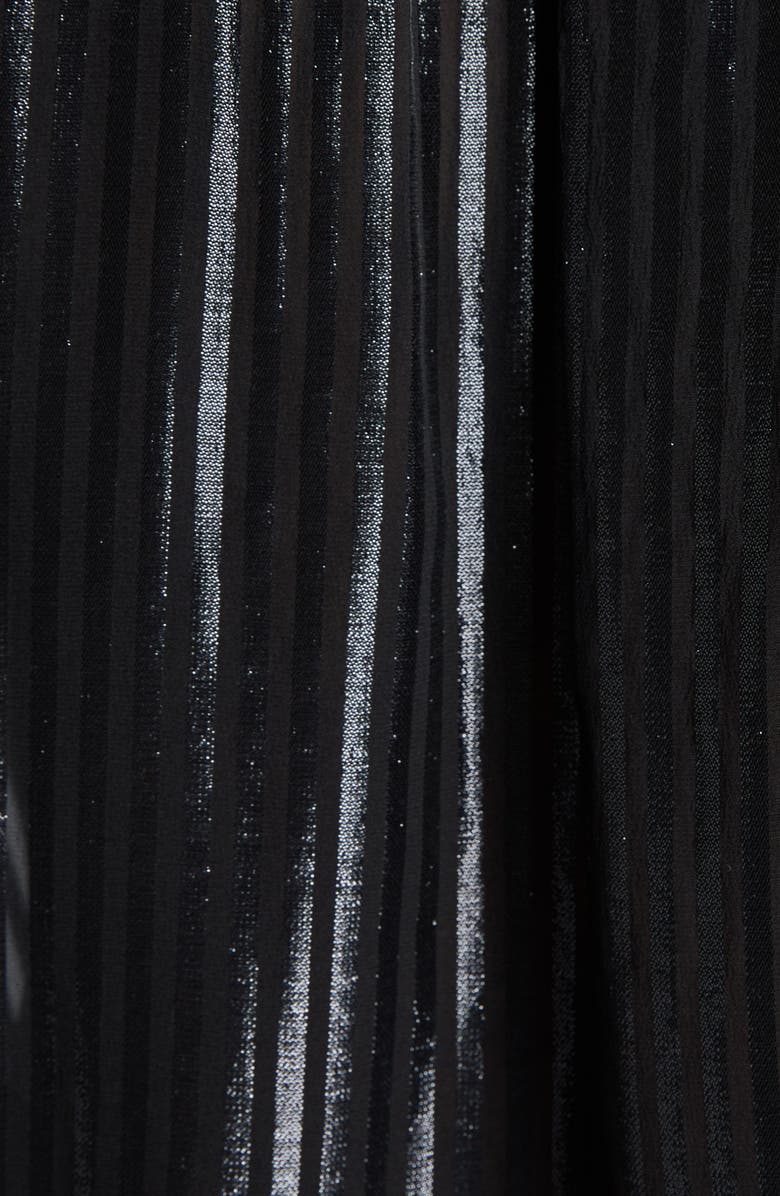 TOM FORD Stripe Tie Neck Silk Blend Top, Alternate, color,