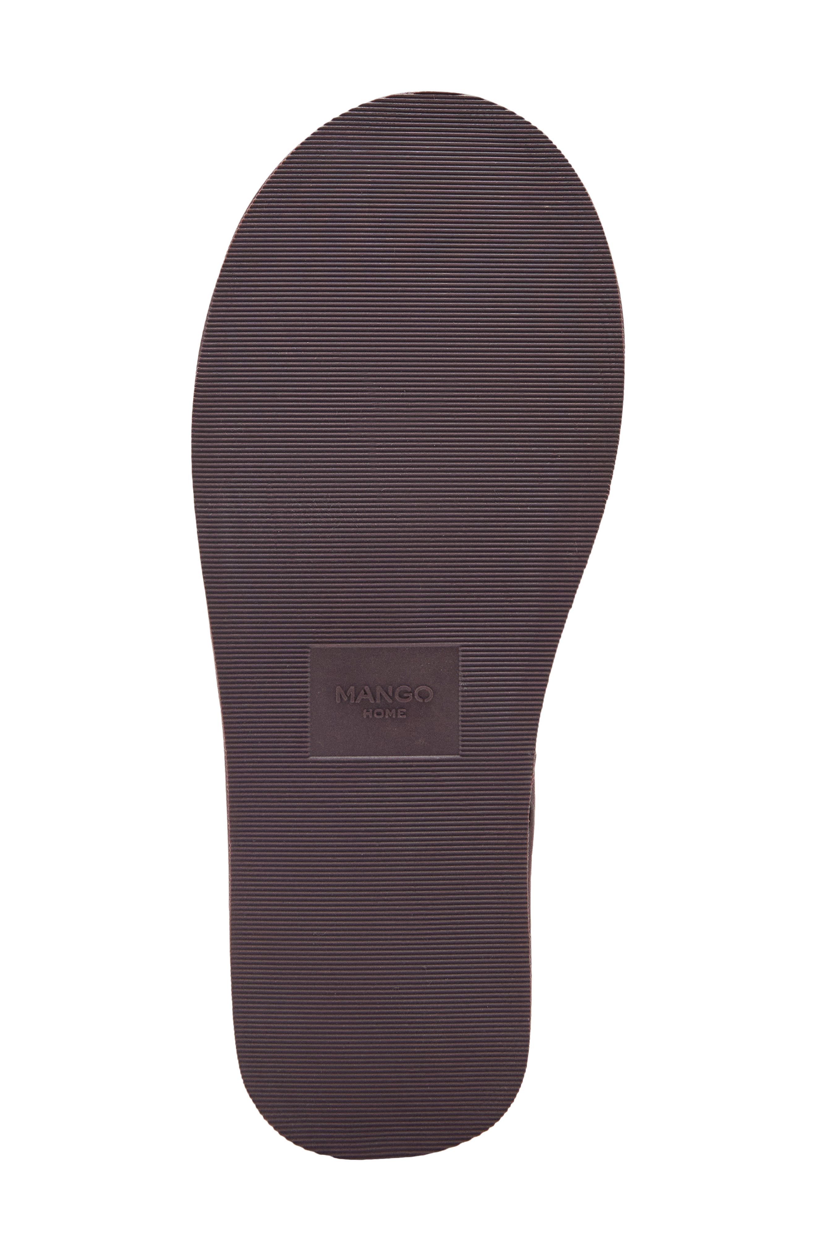 MANGO Leather Clog, Alternate, color, Blackberry