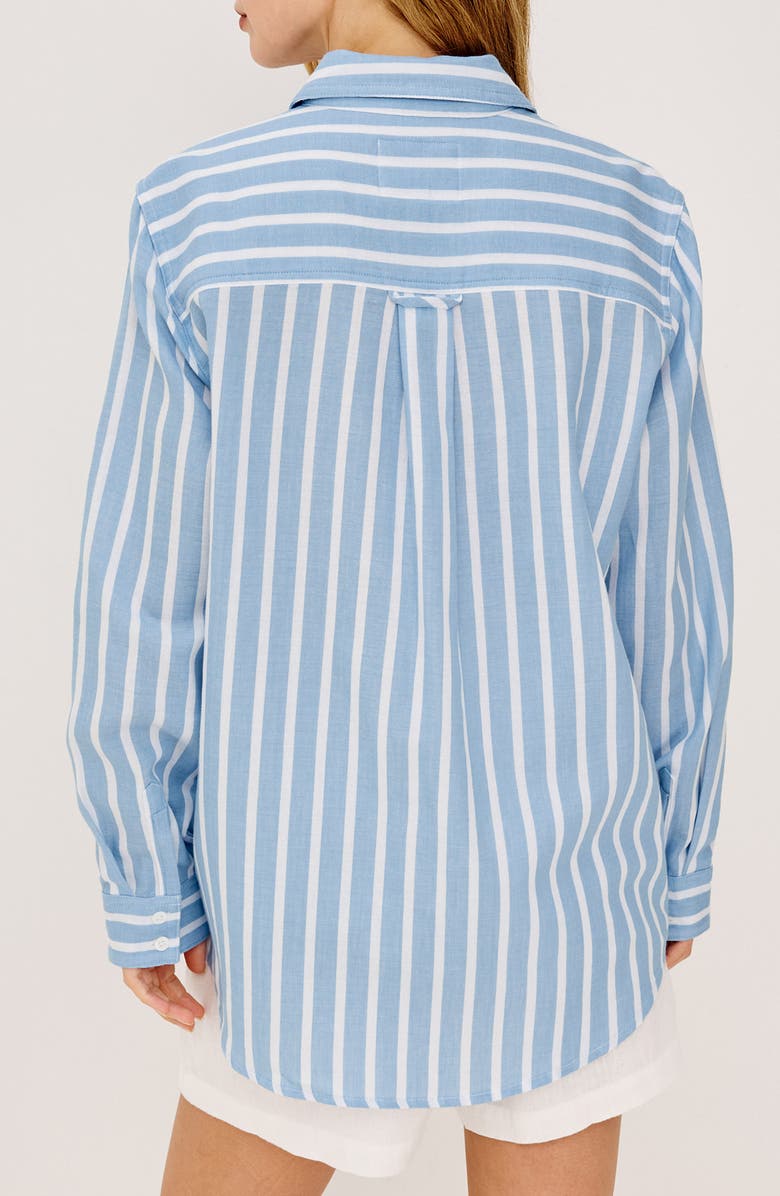Rails Freeman Cotton Button-Up Shirt, Alternate, color, Saltwater Stripe