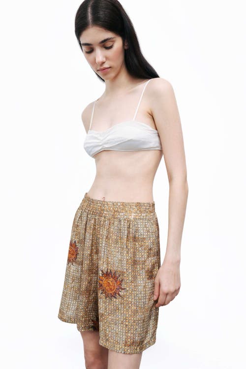 NOCTURNE NOCTURNE PATTERNED MINI SHORTS