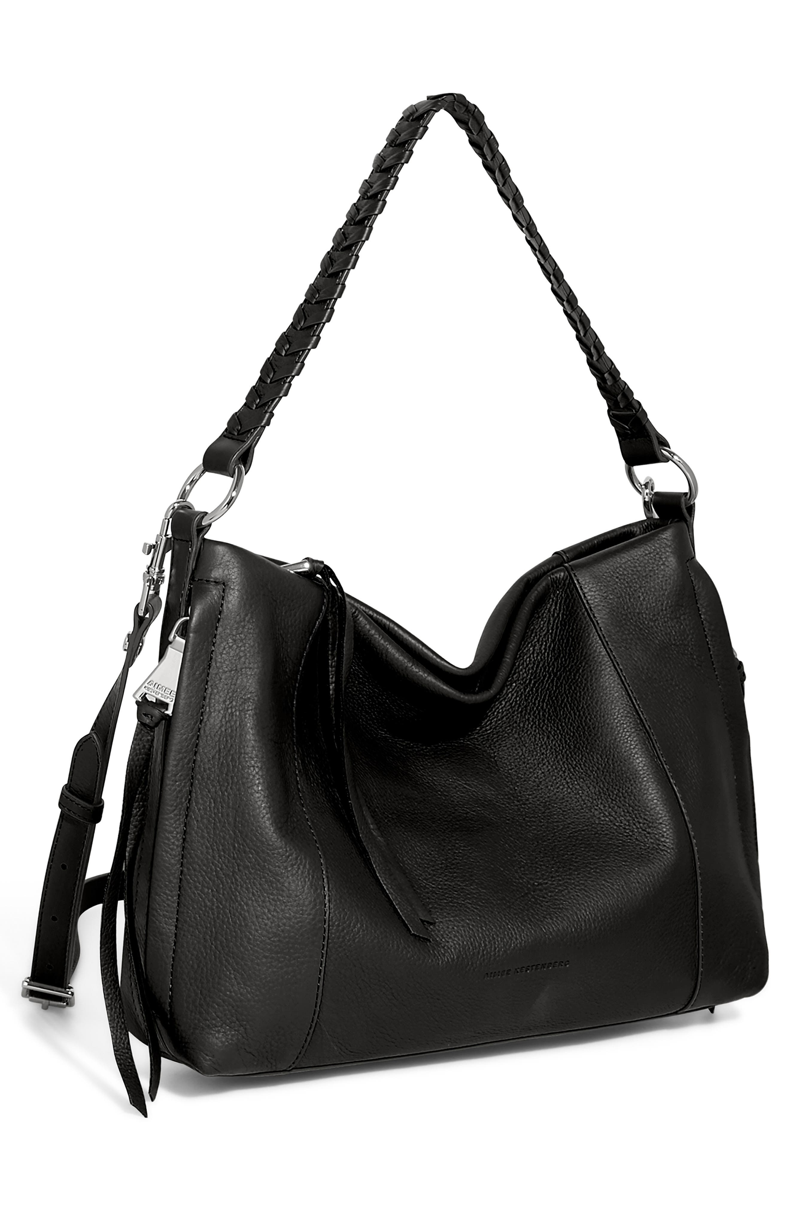 AIMEE Laila Convertible Leather Shoulder Bag, Alternate, color, 