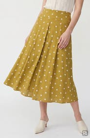 VERO MODA Kora Polka Dot Midi Skirt