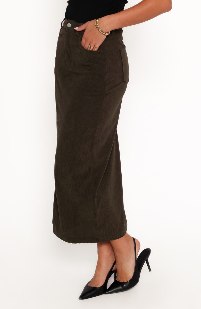 Petal & Pup Myra Corduroy Midi Skirt, Alternate, color,