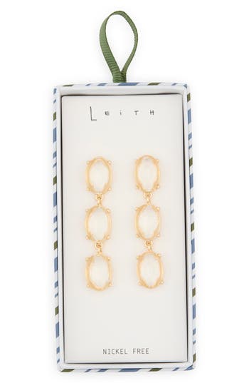 Leith Triple Drop Earrings In Gold