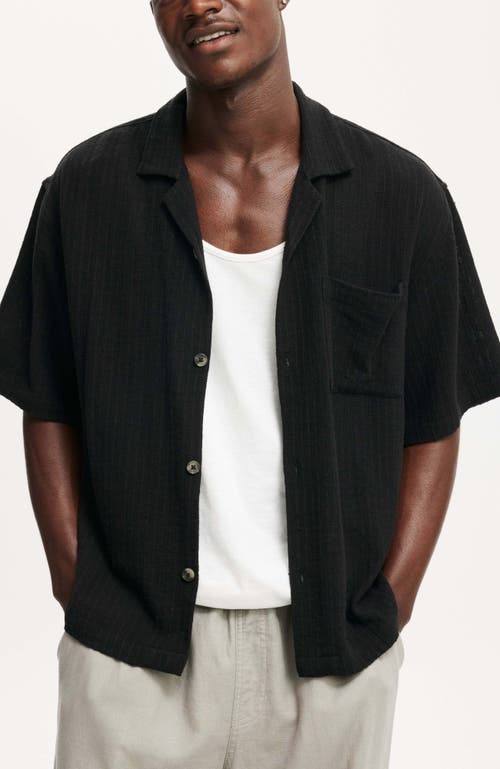 COTTON ON BOX FIT SHORT SLEEVE SHIRT