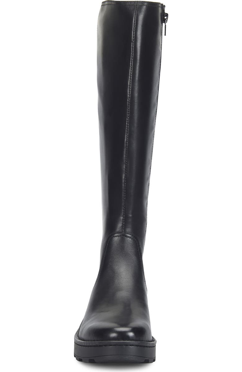Børn Cascade Knee High Boot, Alternate, color, Black Leather/ Combo