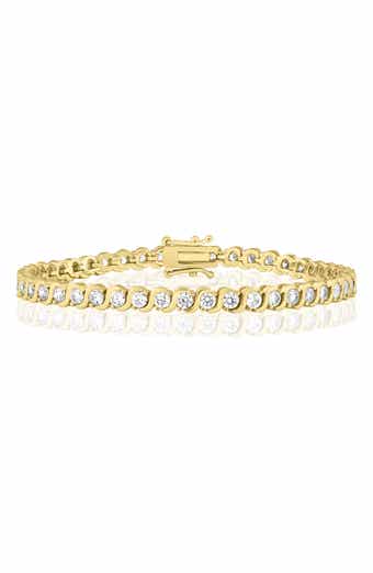 Cubic Zirconia Wave Line Bracelet