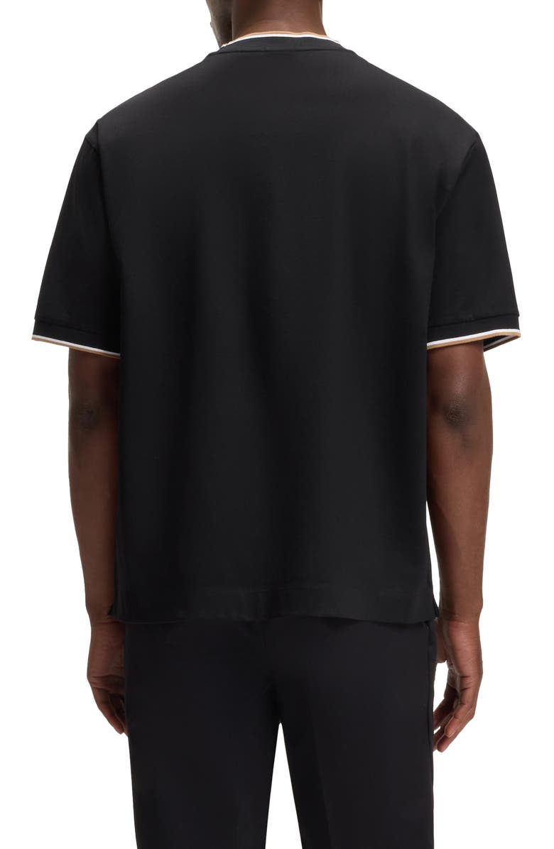 BOSS Tames Tipped Crewneck T-Shirt, Alternate, color, Black