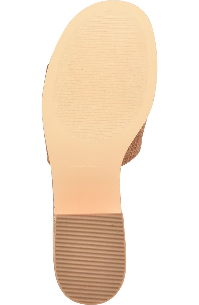 Nine West Boone Platform Slide Sandal, Alternate, color, Dark Brown