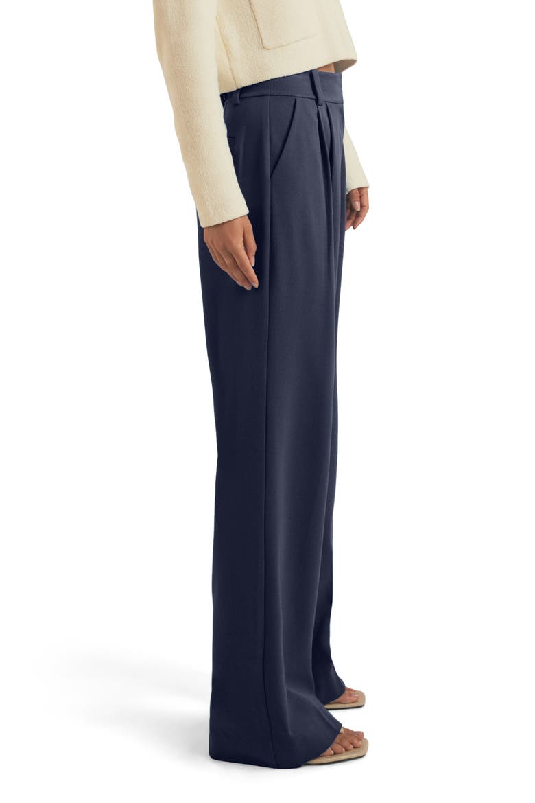 The Favorite Pant Pleated Pants, Alternate, color, NAVY