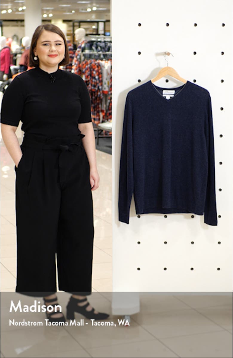 Cashmere V-Neck Sweater, sales video thumbnail