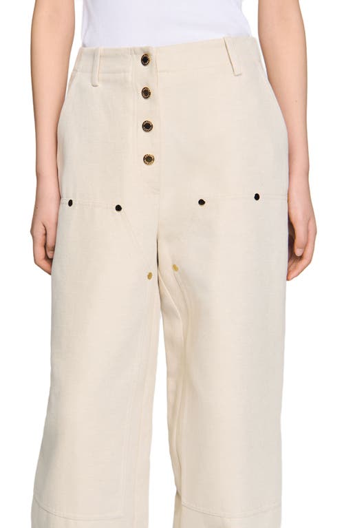 Sandro Carpenter Jeans In Oats