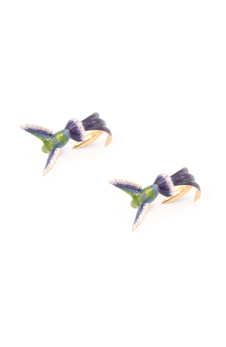 Bill Skinner Studio Hummingbird Hoops, Alternate, color, Hummingbird