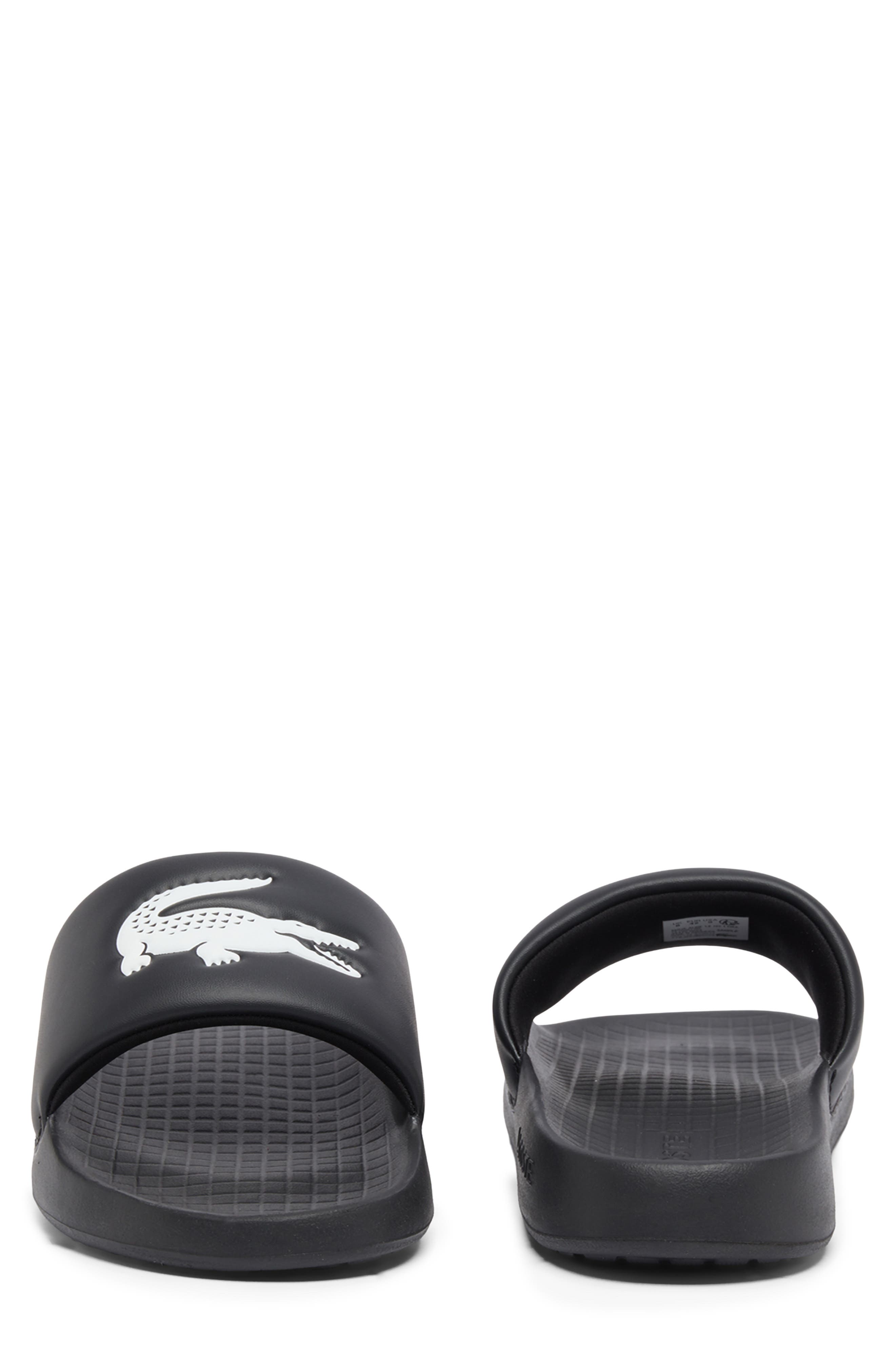 Serve Slide Sandal, Alternate, color, BLACK/ WHITE