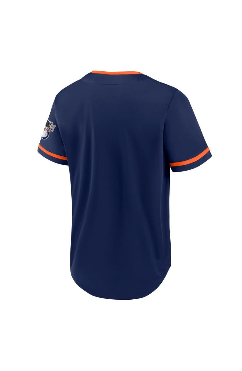 FANATICS Men's Fanatics Navy Detroit Tigers Iconic Button-Up Top, Alternate, color, Navy