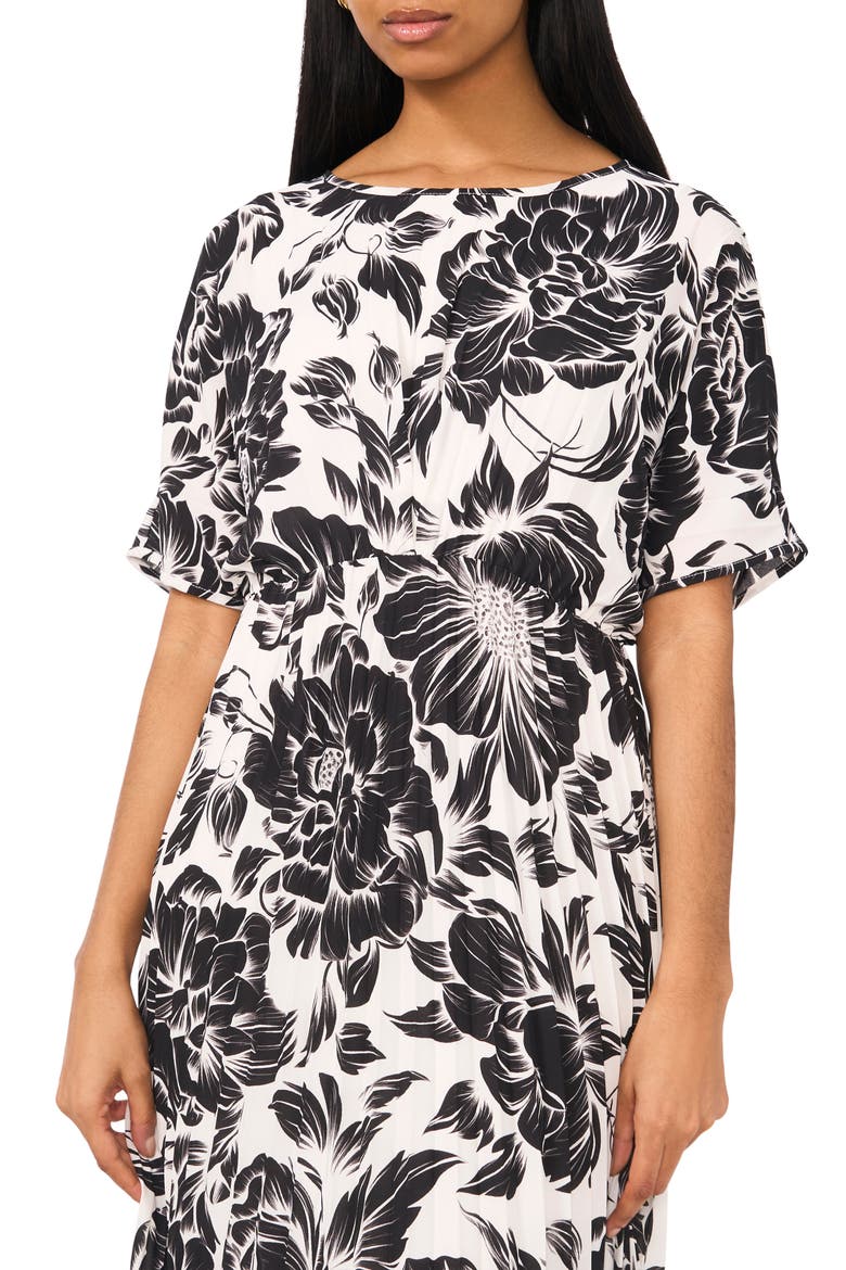 Floral Print Maxi Dress, Alternate, color, LUCENT WHITE
