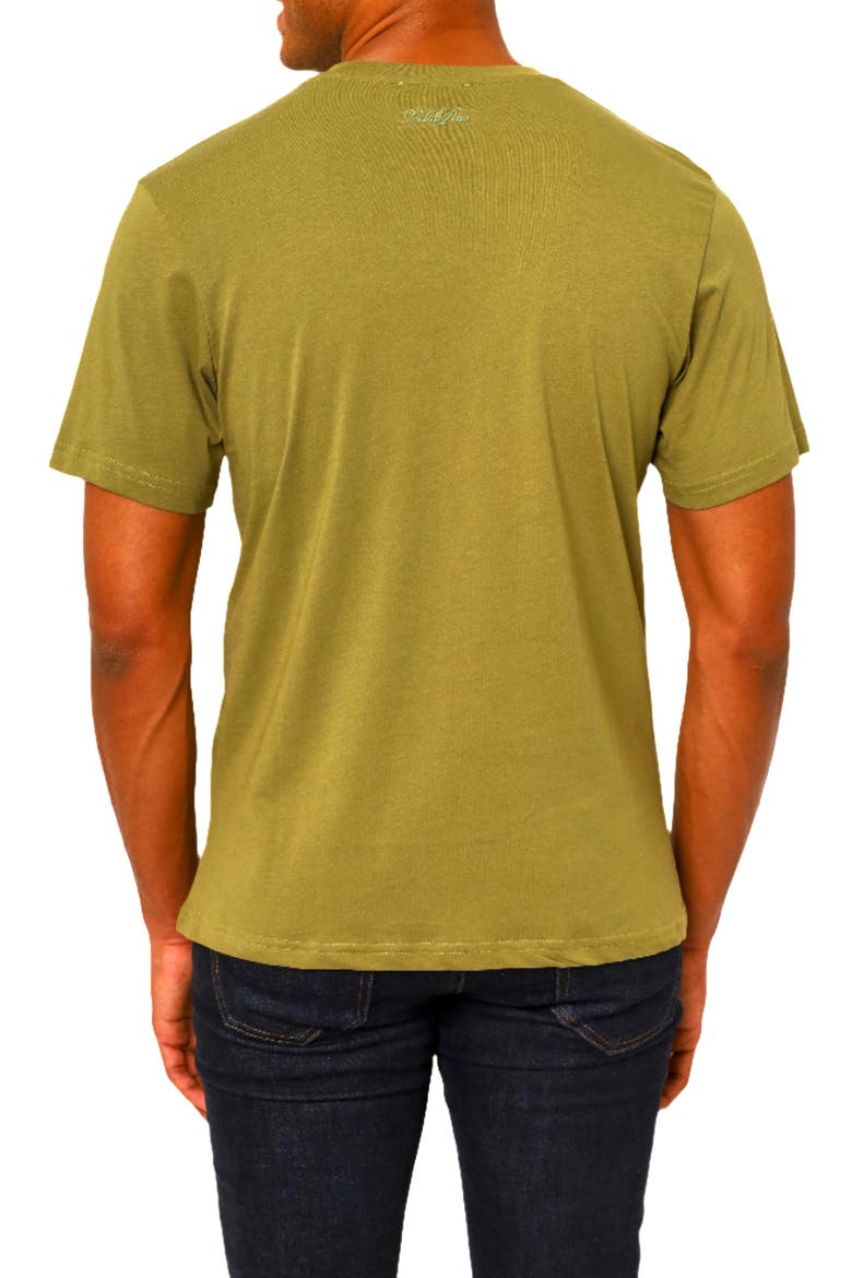 Amiens Crewneck Cotton T-Shirt, Alternate, color, MEDIUM GREEN