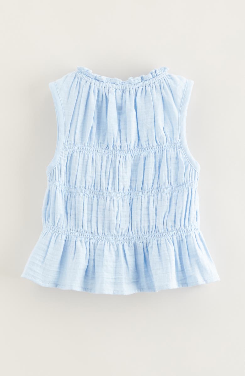 Nordstrom Kids' Smocked Sleeveless Cotton Top, Alternate, color, Blue Windsurfer