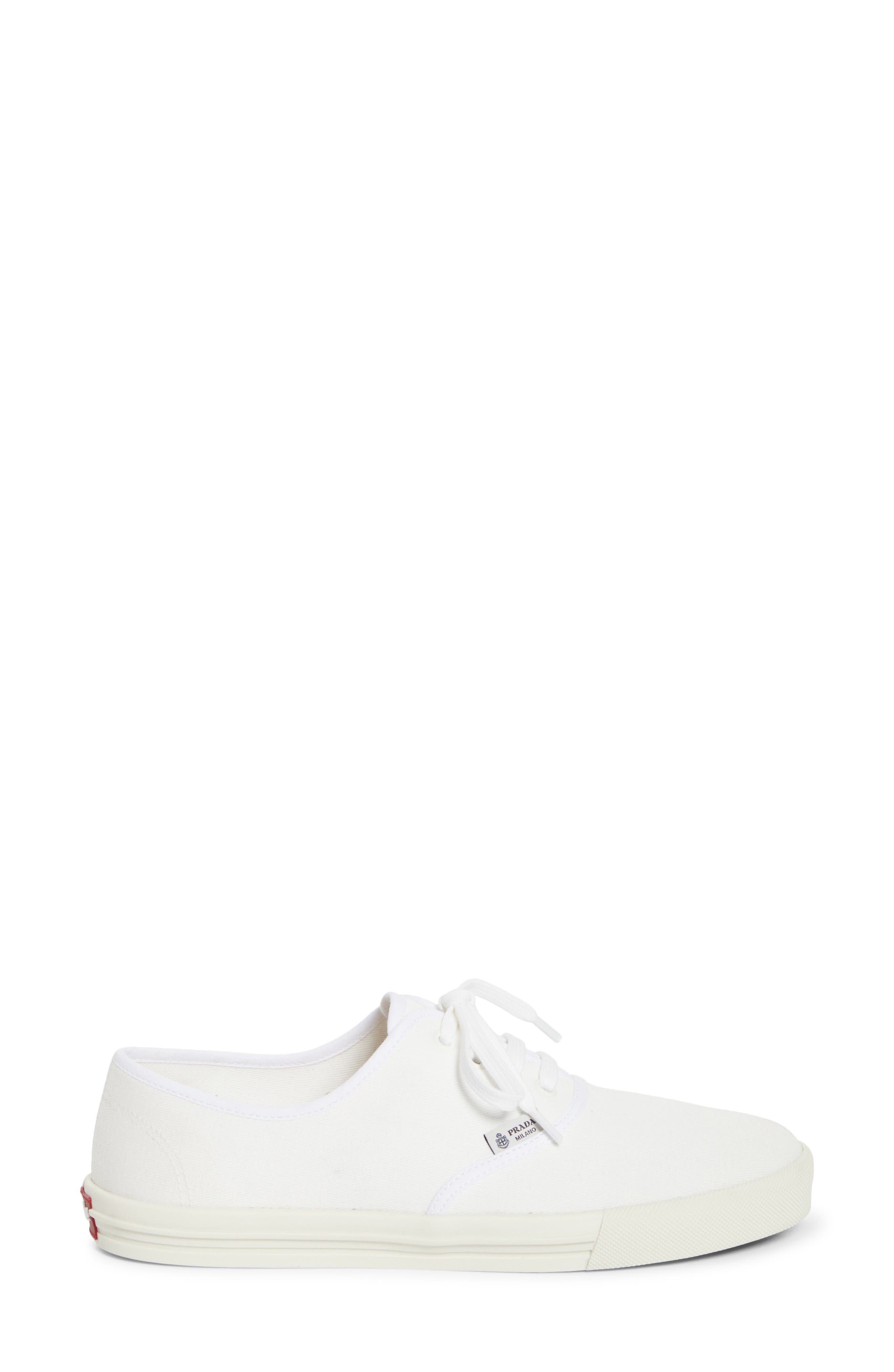 Drill Canvas Low Top Sneaker, Alternate, color, WHITE