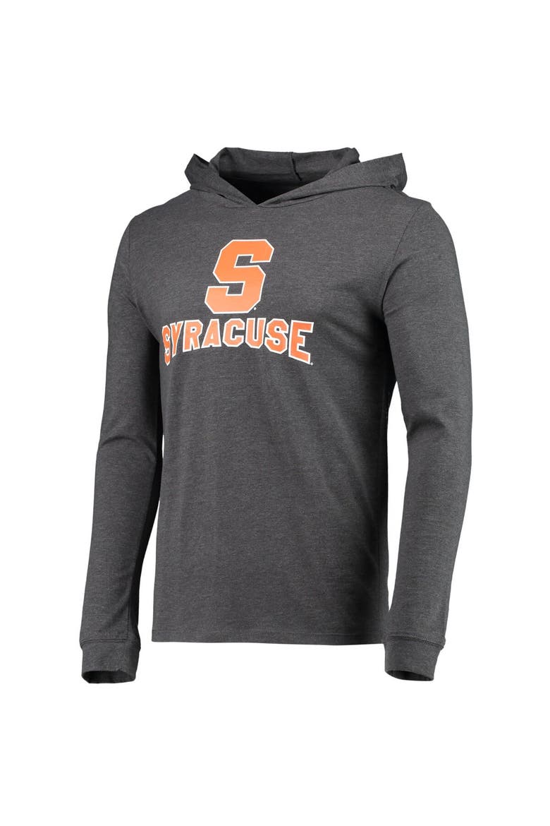 Men's Concepts Sport Orange/Heather Charcoal Syracuse Orange Meter Long Sleeve Hoodie T-Shirt & Jogger Pajama Set, Alternate, color, Orange