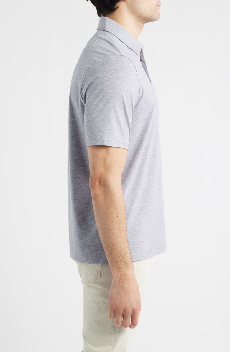 Johnston & Murphy XC Apex Heathered Performance Polo, Alternate, color, Gray Heather