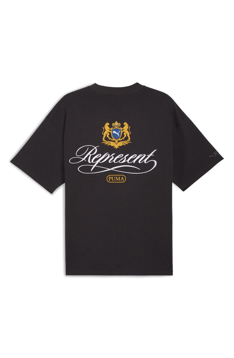 PUMA x Represent Oversize Cotton Graphic T-Shirt, Alternate, color, Flat Dark Gray