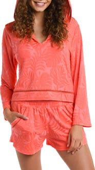 La Blanca Island Palm Cover-Up Hoodie