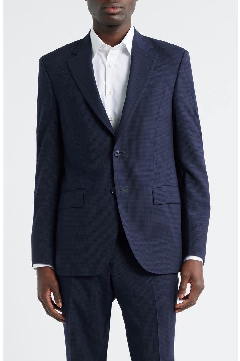 Flynn Classic Fit Navy Microcheck Wool Suit, Alternate, color, NAVY