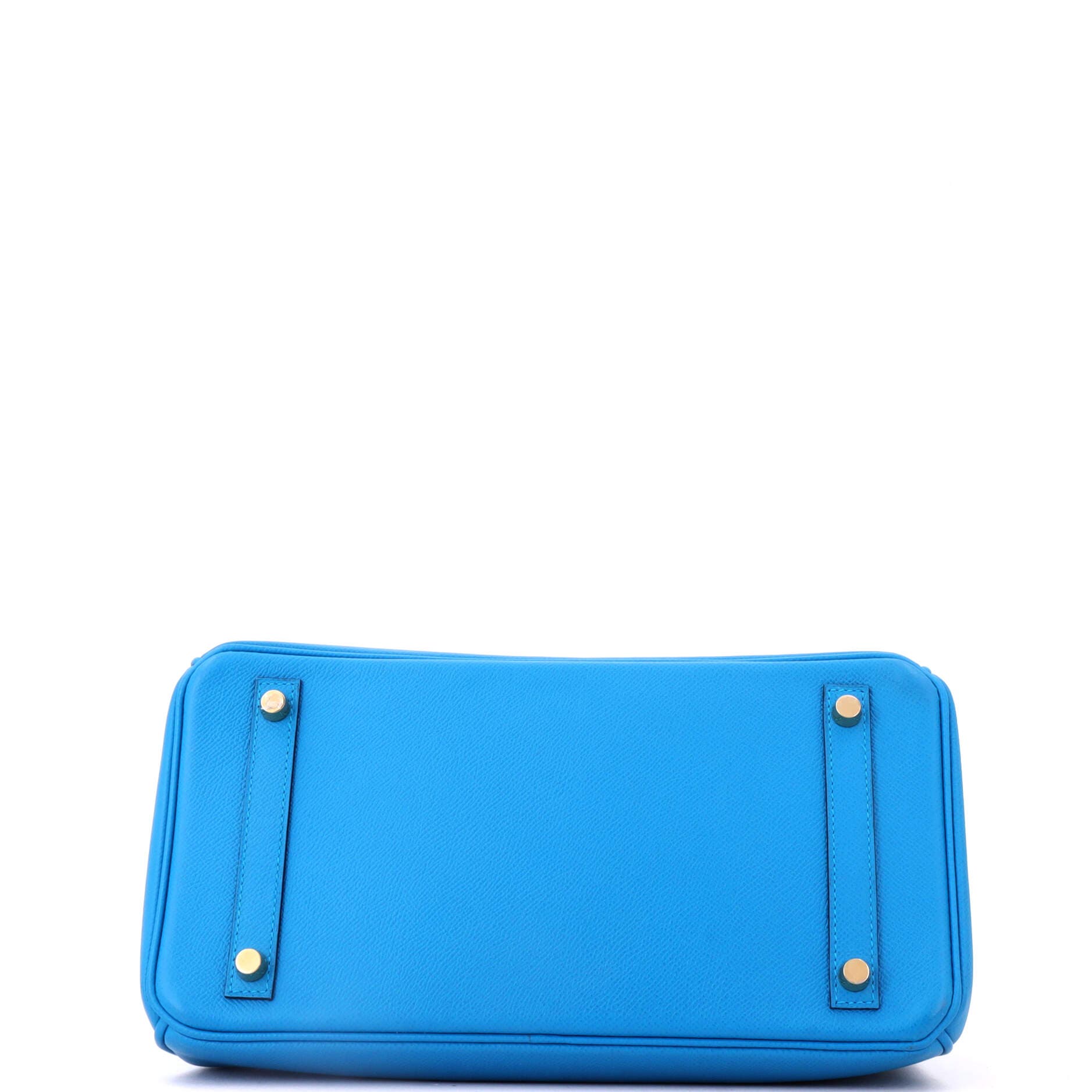 Birkin Handbag Blue Epsom with Gold Hardware 30, Alternate, color, Bleu Zanzibar