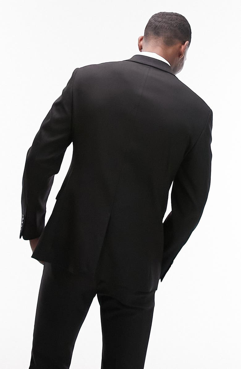 Topman Textured Slim Fit Suit Jacket, Alternate, color, 