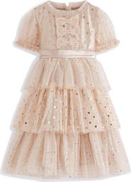 Mini Boden Kids' Metallic Tulle Party Dress