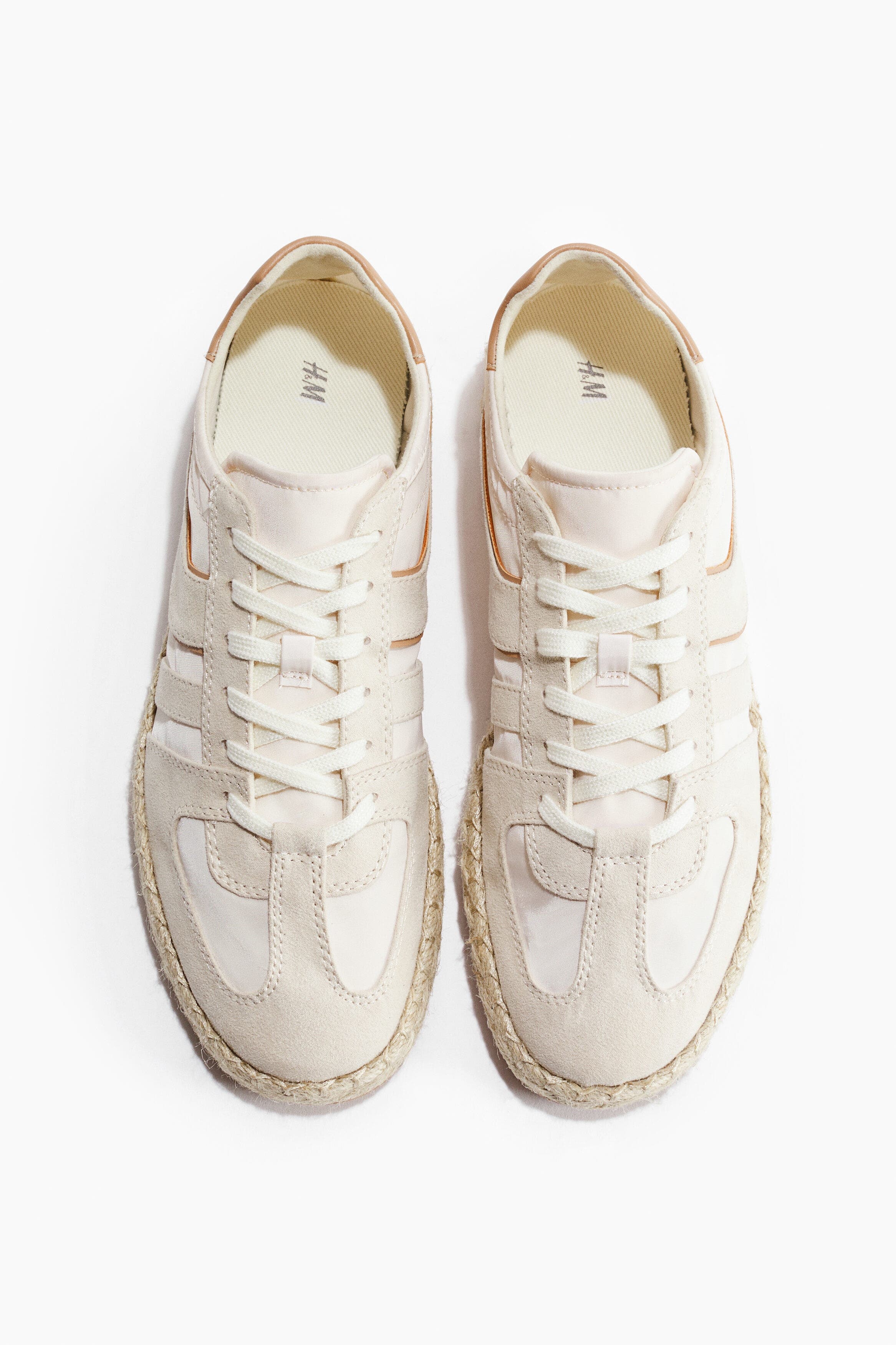 H&M Espadrille Trainers, Main, color, Cream
