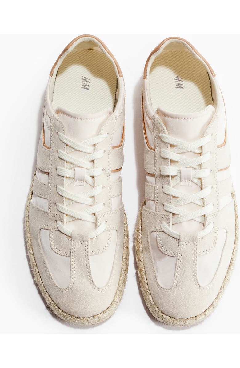 H&M Espadrille Trainers, Main, color, Cream