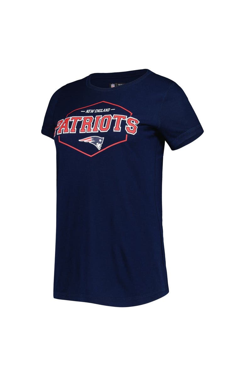 CONCEPTS SPORT Women's Concepts Sport Navy/Red New England Patriots Plus Size Badge T-Shirt & Pants Sleep Set, Alternate, color, 