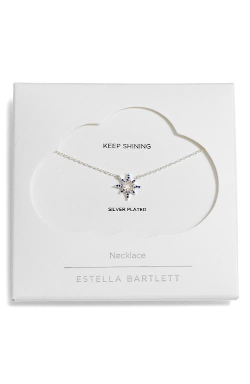 Estella Bartlett North Star Cubic Zirconia Pendant Necklace In Metallic