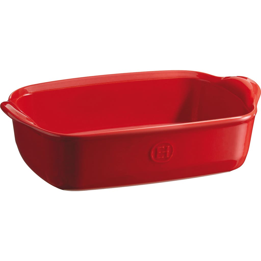 Emile Henry Individual Rectangle Baking Dish Ultime, 8.75" X 5.5" In Burgundy