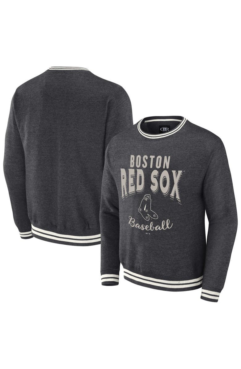 Darius Rucker Collection by Fanatics Men's Darius Rucker Collection by Fanatics Heather Charcoal Boston Red Sox Vintage Pullover Sweatshirt, Main, color, Heather Charcoal