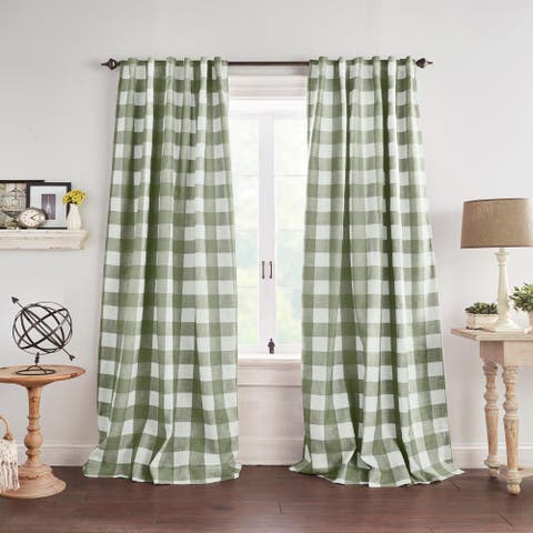 Grainger Buffalo Check Blackout Window Curtain Panel
