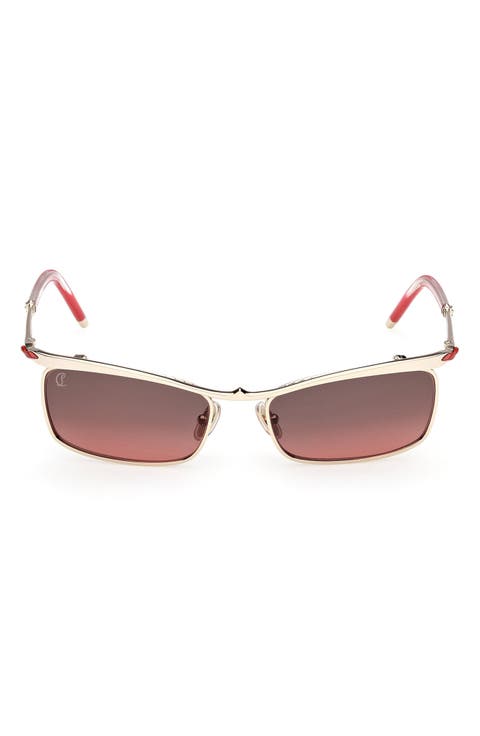55mm Rectangular Sunglasses