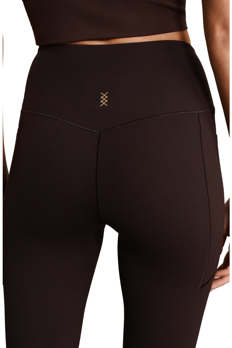 Revive Pocket Flare Leggings, Alternate, color, DARK ESPRESSO