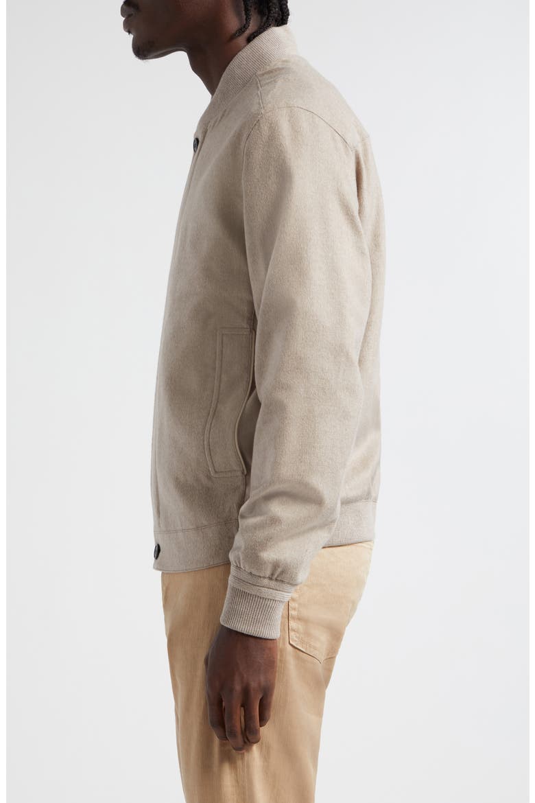 Oasi Cashmere Elements Bomber Jacket, Alternate, color, BEIGE