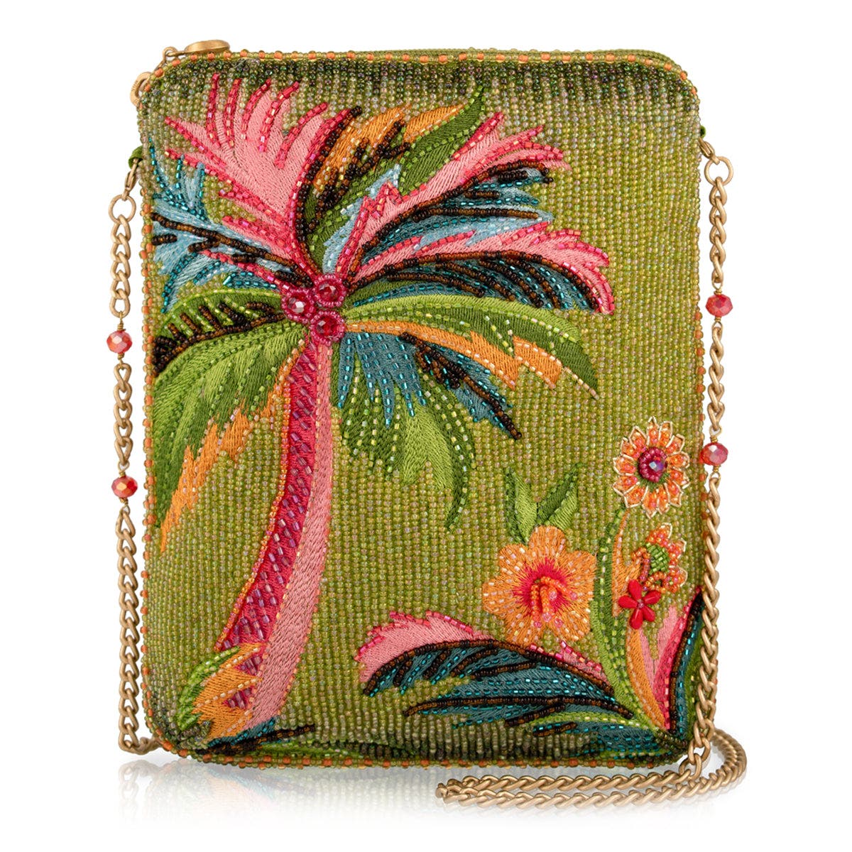 Mary Frances Accessories Endless Summer Mini Handbag, Main, color, Green